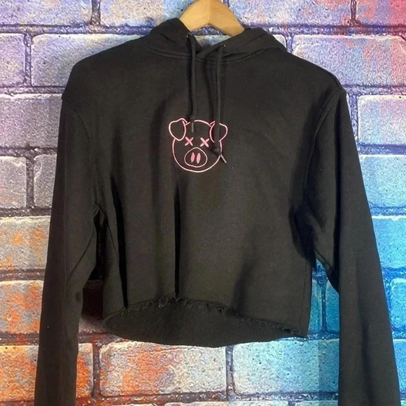 Shane Dawson Hoodie Cropped Black Small - Picture 7 of 7